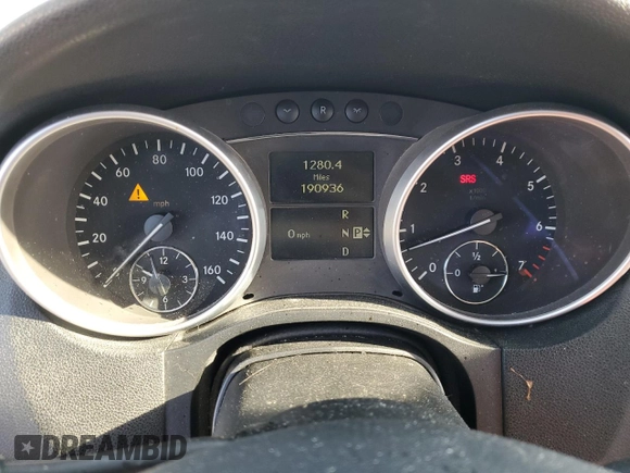 2008 Mercedes-Benz M 350 with VIN 4JGBB86E78A399687, listed as a Copart auction lot 48673775 with 190,936 mi miles and Salvage Title. Bid and sale history available at DreamBid. Image 9.
