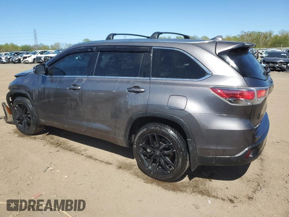 2015 Toyota Highlander Limited с VIN 5TDDKRFH9FS201009, выставлен на аукционе Copart как лот 56333075 с пробегом 154 674 миль миль и Списание • Salvage title. История ставок и продаж доступна на DreamBid. Изображение 2.