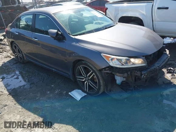 2017 Honda Accord Sport with VIN 1HGCR2F55HA281513, listed as a IAAI auction lot 41774805 with 121,410 mi miles. Bid and sale history available at carsss.com. Image 1.