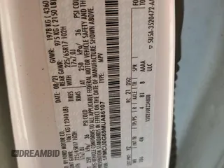 2021 Ford Escape SE z VIN 1FMCU0G69MUA86107, wystawiony jako Copart lot #57448275 z przebiegiem 34 925 mil mil oraz Szkoda całkowita • Salvage title. Historia ofert i sprzedaży dostępna na DreamBid. Obrazek 13.