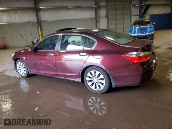 2013 Honda Accord Sdn EX-L with VIN 1HGCR2F81DA254281, listed as a Copart auction lot 52910555 with 131,654 mi miles and Salvage Title. Bid and sale history available at carsss.com. Image 2.