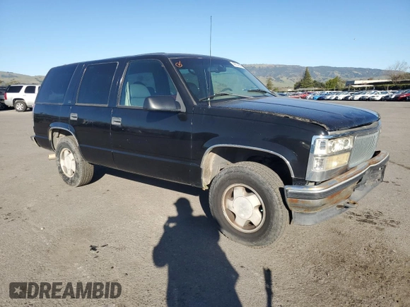 1996 GMC Yukon with VIN 1GKEK13R1TJ741714, listed as a Copart auction lot 46814635 with 406,969 mi miles and Salvage Title. Bid and sale history available at carsss.com. Image 4.