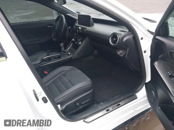 2022 Lexus IS 350 F Sport with VIN JTHGZ1E23N5024970, listed as a IAAI auction lot 41784335 with 17,914 mi miles and . Bid and sale history available at DreamBid. Image 5.