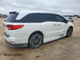 2022 Honda Odyssey Elite with VIN 5FNRL6H93NB066040, listed as a Copart auction lot 60162665 with 36,665 mi miles and Salvage title. Bid and sale history available at DreamBid. Image 3.