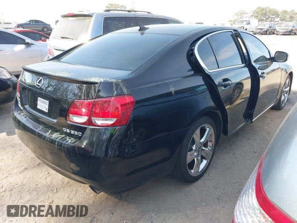 2008 Lexus GS 350 with VIN JTHBE96S780038598, listed as a IAAI auction lot 41906932 with 194,100 mi miles. Bid and sale history available at carsss.com. Image 4.