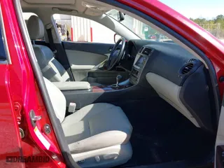 2008 Lexus IS 250 with VIN JTHCK262282024889, listed as a IAAI auction lot 41459279 with 203,088 mi miles. Bid and sale history available at carsss.com. Image 5.