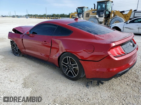 2021 Ford Mustang EcoBoost with VIN 1FA6P8TH8M5150250, listed as a Copart auction lot 38805533 with 23,804 mi miles. Bid and sale history available at carsss.com. Image 2.