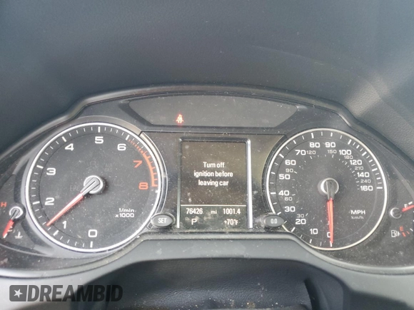 2015 Audi Q5 Premium Plus with VIN WA1LFAFP5FA136367, listed as a Copart auction lot 55158815 with 76,426 mi miles and Salvage title. Bid and sale history available at DreamBid. Image 9.