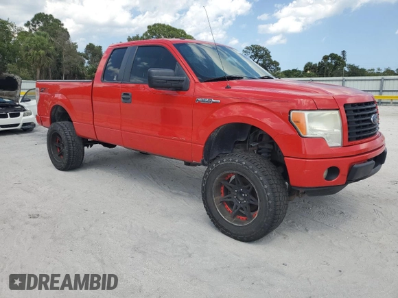 2014 Ford F-150 XL with VIN 1FTFX1EF7EFA24986, listed as a Copart auction lot 52297225 with 317,615 mi miles and Clean Title. Bid and sale history available at carsss.com. Image 4.