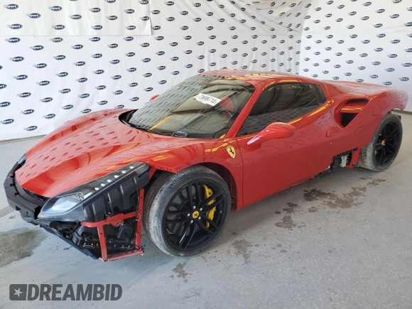 2018 Ferrari 488 z VIN ZFF80AMA2J0229536, wystawiony jako Copart lot #73699714 z przebiegiem 4 120 mil mil oraz Szkoda całkowita • Salvage title. Historia ofert i sprzedaży dostępna na DreamBid. Obrazek 1.