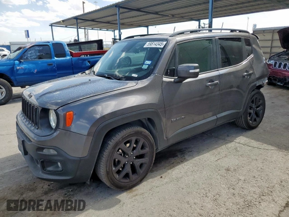 2018 Jeep Renegade Latitude с VIN ZACCJABB6JPH96151, выставлен на аукционе Copart как лот 59814345 с пробегом 88 607 миль миль и Списание • Salvage title. История ставок и продаж доступна на DreamBid. Изображение 1.