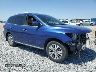 2018 Nissan Pathfinder SV z VIN 5N1DR2MN0JC656137, wystawiony jako Copart lot #52349295 z przebiegiem 96 230 mil mil oraz Szkoda całkowita • Salvage title. Historia ofert i sprzedaży dostępna na DreamBid. Obrazek 4.