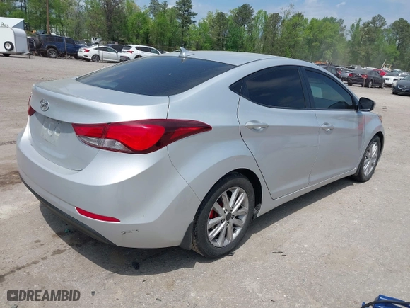 2015 Hyundai Elantra Limited with VIN KMHDH4AE4FU264511, listed as a IAAI auction lot 42060996 with 393,303 mi miles. Bid and sale history available at carsss.com. Image 4.