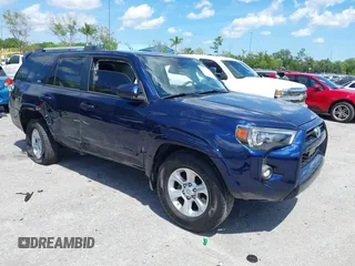 2021 Toyota 4Runner SR5 with VIN JTEEU5JR7M5238629, listed as a IAAI auction lot 41890111 with 96,087 mi miles and . Bid and sale history available at DreamBid. Image 1.