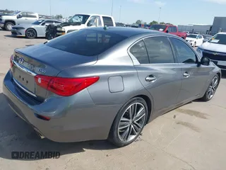 2015 Infiniti Q50 Premium with VIN JN1BV7AP8FM331055, listed as a IAAI auction lot 41828967 with 110,683 mi miles. Bid and sale history available at carsss.com. Image 4.