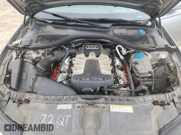 2012 Audi A6 Prestige with VIN WAUJGAFC2CN070787, listed as a Copart auction lot 60617945 with 193,589 mi miles and Salvage title. Bid and sale history available at DreamBid. Image 11.