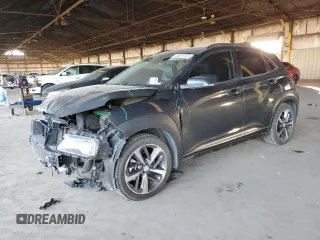 2019 Hyundai Kona Ultimate with VIN KM8K53A55KU356991, listed as a Copart auction lot 83376124 with 137,899 mi miles and Salvage Title. Bid and sale history available at carsss.com. Image 1.