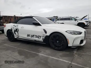 2024 BMW M4 Competition xDrive with VIN WBS33BA01RCP16148, listed as a Copart auction lot 47478585 with 11,532 mi miles and Salvage Title. Bid and sale history available at carsss.com. Image 4.