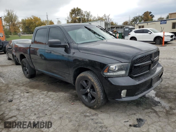 2014 Ram 1500 Express with VIN 3C6RR7KT9EG238257, listed as a Copart auction lot 76968934 with 0 mi miles and Salvage Title. Bid and sale history available at carsss.com. Image 4.
