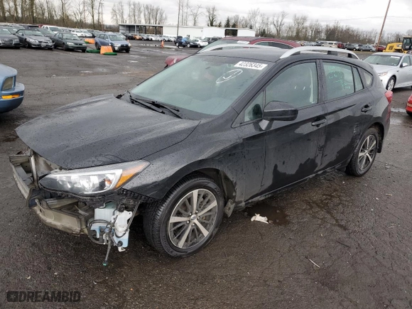 2020 Subaru Impreza Premium with VIN 4S3GTAV62L3712604, listed as a Copart auction lot 42326345 with 99,486 mi miles and Salvage Title. Bid and sale history available at carsss.com. Image 1.