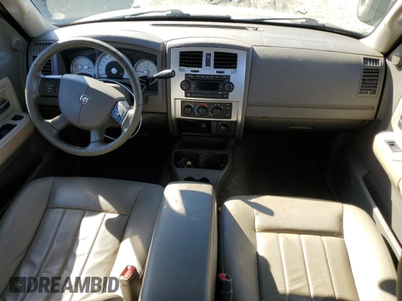 2005 Dodge Dakota Laramie with VIN 1D7HW58N15S326888, listed as a Copart auction lot 43965075 with 87,287 mi miles and Salvage Title. Bid and sale history available at DreamBid. Image 8.