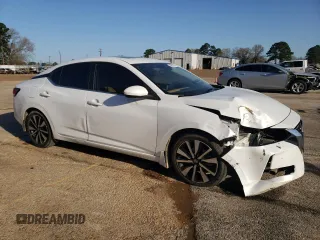 2022 Nissan Sentra SV with VIN 3N1AB8CV9NY211024, listed as a Copart auction lot 48975375 with 53,744 mi miles and Salvage Title. Bid and sale history available at carsss.com. Image 4.