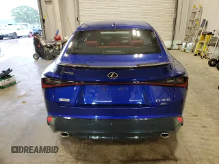 2021 Lexus IS 350 F Sport with VIN JTHGZ1E20M5020468, listed as a Copart auction lot 57848025 with 22,077 mi miles and Salvage title. Bid and sale history available at DreamBid. Image 6.
