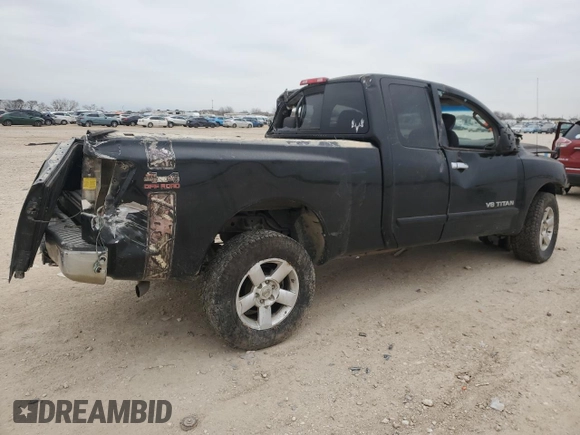 2006 Nissan Titan SE with VIN 1N6BA06BX6N534341, listed as a Copart auction lot 46080875 with 258,072 mi miles and Salvage Title. Bid and sale history available at carsss.com. Image 3.