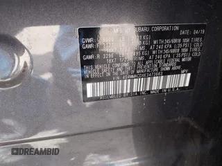 2019 Subaru Ascent Premium с VIN 4S4WMACDXK3473663, выставлен на аукционе IAAI как лот 42352276 с пробегом 124 898 миль миль и . История ставок и продаж доступна на DreamBid. Изображение 9.