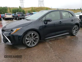 2021 Toyota Corolla Hatchback XSE with VIN JTNA4MBE9M3141562, listed as a Copart auction lot 67001604 with 33,233 mi miles and Salvage Title. Bid and sale history available at carsss.com. Image 1.