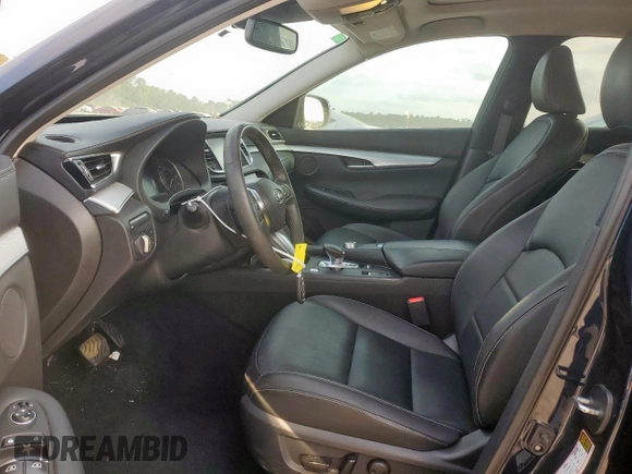 2019 Infiniti QX50 Luxe with VIN 3PCAJ5M12KF133509, listed as a Copart auction lot 57628305 with 52,127 mi miles and Salvage title. Bid and sale history available at DreamBid. Image 7.