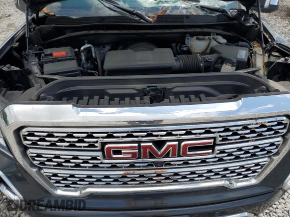 2021 GMC Sierra 1500 Denali with VIN 1GTU9FEL1MZ252967, listed as a Copart auction lot 58204675 with 34,686 mi miles and Salvage title. Bid and sale history available at DreamBid. Image 11.