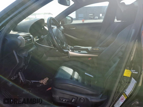 2016 Lexus IS 200t with VIN JTHBA1D26G5036004, listed as a Copart auction lot 62083205 with 33,779 mi miles and Salvage title. Bid and sale history available at DreamBid. Image 7.