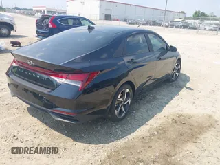 2023 Hyundai Elantra SEL with VIN KMHLS4AGXPU469704, listed as a IAAI auction lot 42355219 with 21,871 mi miles and . Bid and sale history available at DreamBid. Image 4.