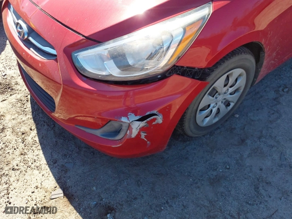 2016 Hyundai Accent SE with VIN KMHCT4AE0GU030054, listed as a IAAI auction lot 41700616 with 1 mi miles. Bid and sale history available at carsss.com. Image 6.