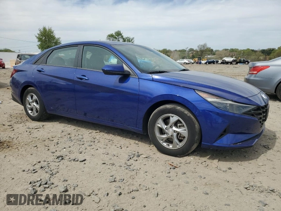 2023 Hyundai Elantra SE with VIN 5NPLL4AG5PH119523, listed as a Copart auction lot 53749925 with 17,459 mi miles and Salvage title. Bid and sale history available at DreamBid. Image 4.