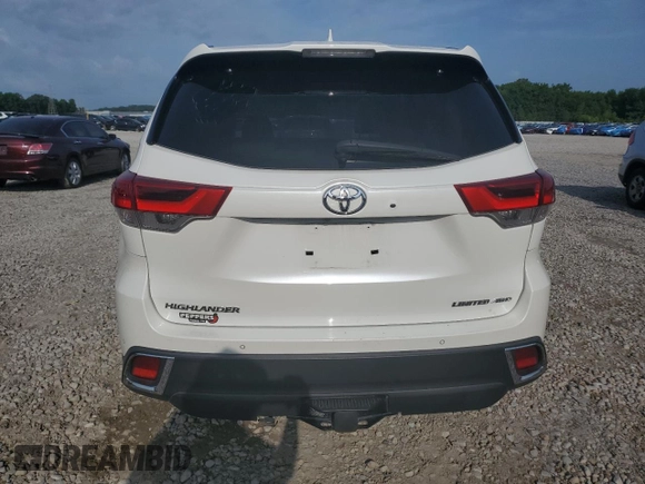 2017 Toyota Highlander Limited with VIN 5TDDZRFH1HS406242, listed as a Copart auction lot 61492715 with 99,285 mi miles and Salvage title. Bid and sale history available at DreamBid. Image 6.