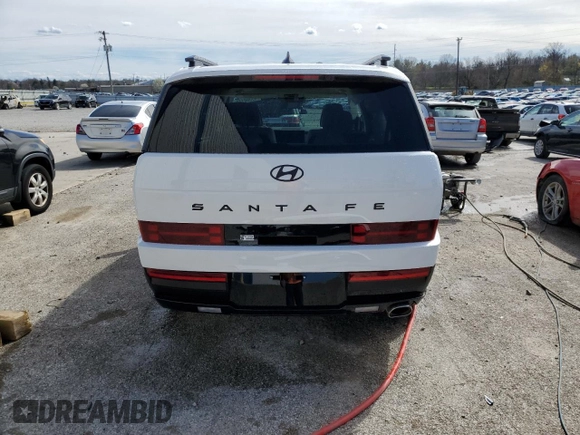 2025 Hyundai Santa Fe Calligraphy z VIN 5NMP54GL8SH116265, wystawiony jako Copart lot #49860135 z przebiegiem 1 089 mil mil oraz Szkoda całkowita • Salvage title. Historia ofert i sprzedaży dostępna na DreamBid. Obrazek 6.