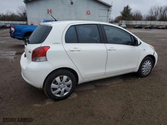2009 Toyota Yaris with VIN JTDKT903395249312, listed as a Copart auction lot 49494835 with 294,865 mi miles and Clean Title. Bid and sale history available at carsss.com. Image 3.