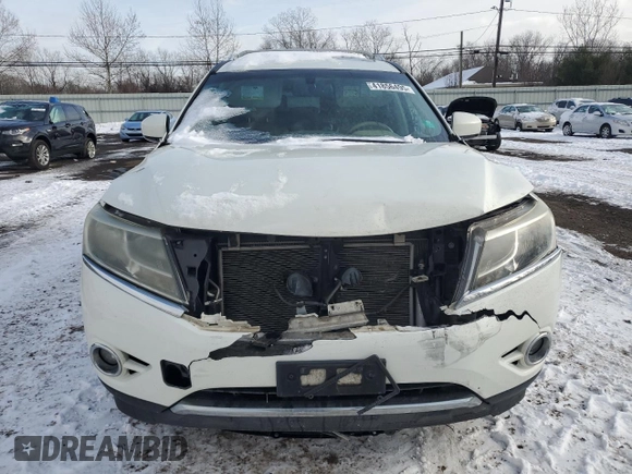 2013 Nissan Pathfinder Platinum with VIN 5N1AR2MM5DC621575, listed as a Copart auction lot 41856495 with 143,227 mi miles and Salvage Title. Bid and sale history available at carsss.com. Image 5.