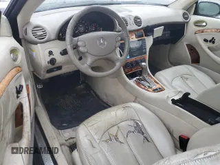 2005 Mercedes-Benz CLK 320 with VIN WDBTK65J45F163068, listed as a Copart auction lot 80298274 with 130,785 mi miles and Salvage Title. Bid and sale history available at DreamBid. Image 8.