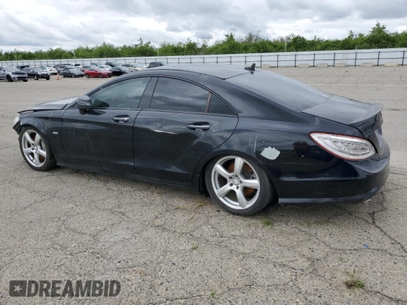 2012 Mercedes-Benz CLS 550 with VIN WDDLJ7DB8CA039888, listed as a Copart auction lot 50652995 with 167,075 mi miles and Salvage title. Bid and sale history available at DreamBid. Image 2.
