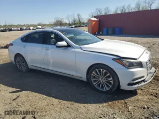 2017 Genesis G80 3.8L with VIN KMHGN4JE0HU177570, listed as a Copart auction lot 53614145 with 186,184 mi miles and Clean Title. Bid and sale history available at carsss.com. Image 4.