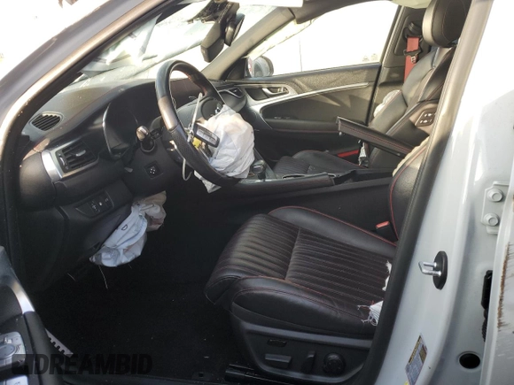 2022 Genesis G70 3.3T with VIN KMTG54TE9NU081984, listed as a Copart auction lot 79634704 with 63,169 mi miles and Salvage Title. Bid and sale history available at DreamBid. Image 7.