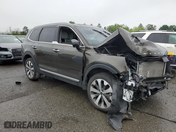 2020 Kia Telluride S with VIN 5XYP64HC4LG094983, listed as a Copart auction lot 59867725 with 15,190 mi miles and Salvage title. Bid and sale history available at DreamBid. Image 4.