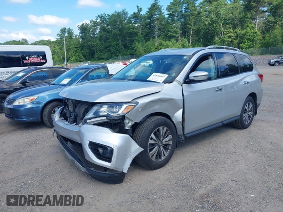 2018 Nissan Pathfinder SV with VIN 5N1DR2MM1JC616205, listed as a IAAI auction lot 42536607 with 117,198 mi miles and . Bid and sale history available at DreamBid. Image 18.
