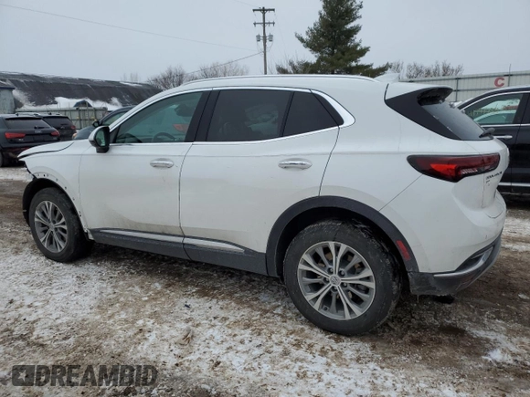 2022 Buick Envision Preferred with VIN LRBAZLR41ND124374, listed as a Copart auction lot 42351565 with 44,295 mi miles and Clean Title. Bid and sale history available at carsss.com. Image 2.