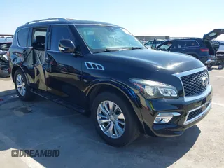 2017 Infiniti QX80 with VIN JN8AZ2NF5H9642826, listed as a IAAI auction lot 42298554 with 72,121 mi miles and . Bid and sale history available at DreamBid. Image 1.