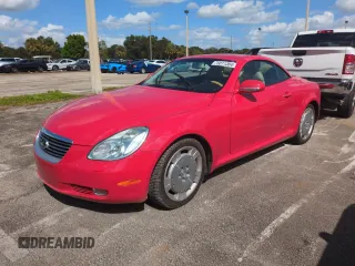 2002 Lexus SC with VIN JTHFN48Y420031783, listed as a Copart auction lot 75011304 with Not Provided miles and Salvage Title. Bid and sale history available at carsss.com. Image 1.