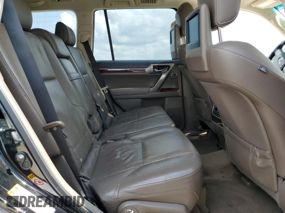 2012 Lexus GX 460 Premium with VIN JTJJM7FX8C5045942, listed as a Copart auction lot 55118005 with 183,005 mi miles and Salvage title. Bid and sale history available at DreamBid. Image 11.